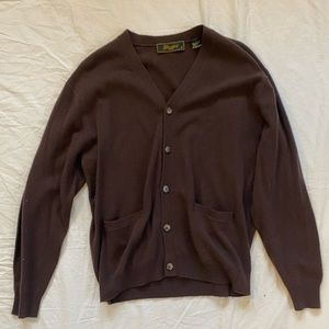 GLENSHIEL LUXE BROWN CASHMERE SWEATER